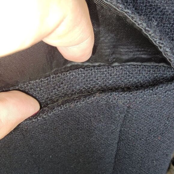 Pendleton Vintage 70s virgin wool black blazer jacket size 14 - Picture 3 of 6